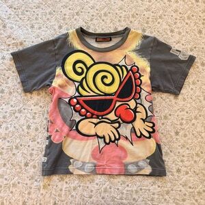 Vintage Hysteric Glamour grey graphic baby tee